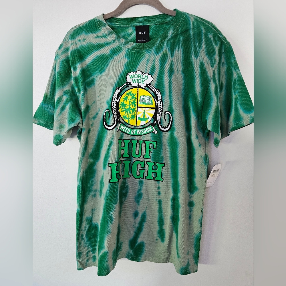 NWT huf worldwide huf high tie dye graphic shirt